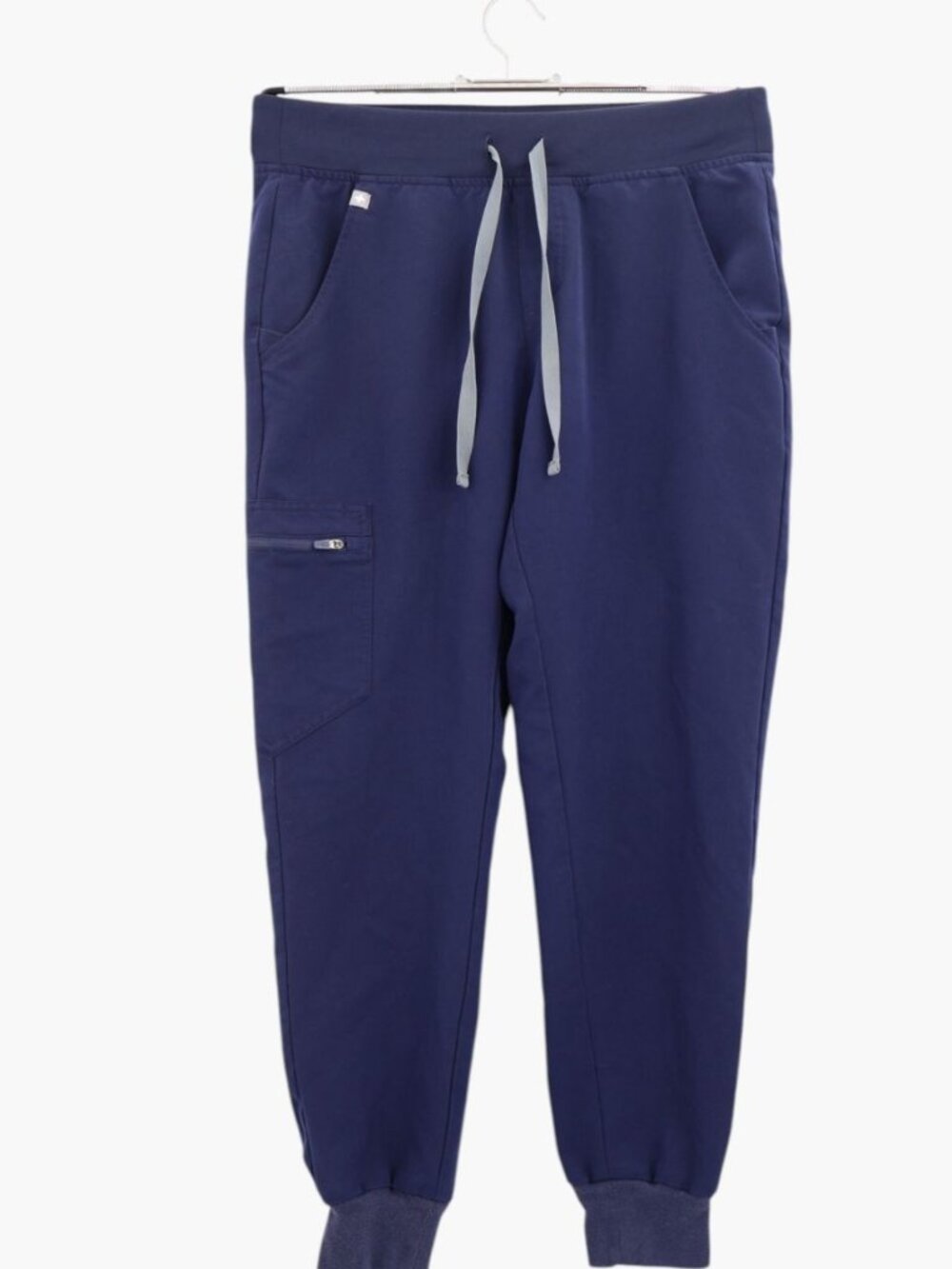 Figs Zamora Jogger Scrub Pants Womens Size Small Petite Blue Drawstring Nursing